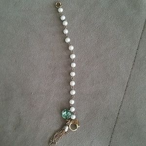 Victoria Lynn Swarovski crystal and pearl bracelet